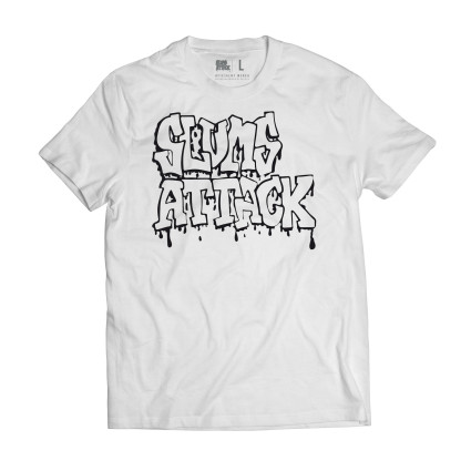 T-SHIRT MĘSKI OLD LOGO MONO BIAŁY