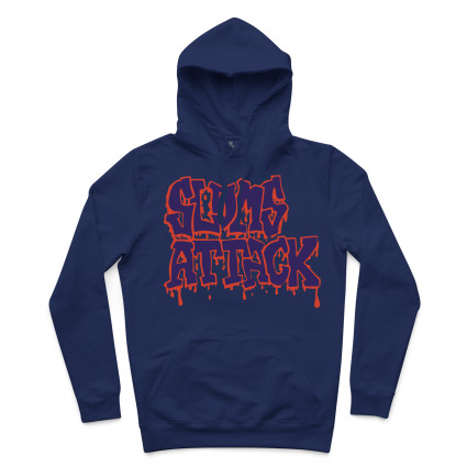 BLUZA KANGURKA MĘSKA OLD LOGO KOLOR GRANAT
