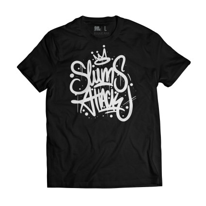 T-SHIRT MĘSKI KING SLUMS ATTACK CZARNY