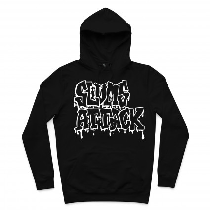 BLUZA KANGURKA M OLD LOGO MONO CZARNA