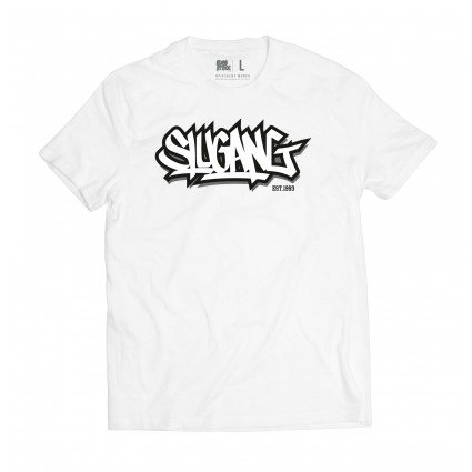 T-SHIRT MĘSKI SLU GANG NEW BIAŁY